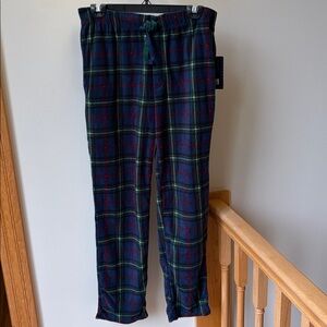 Aeropostale Guys Sleepwear Pajama Pants Plaid Fleece Medium NWT